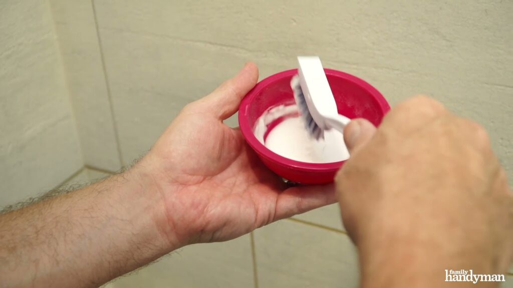 Clean bathroom wall and floor tile
