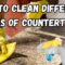 ▷5 Immediate Cleaning Tips for Various Countertop Materials In San Diego