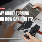 what causes grout to turn dark Carlsbad