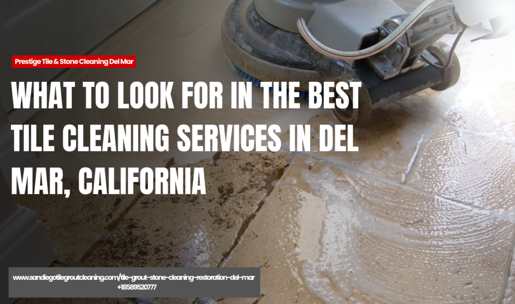 tile cleaning services Del Mar reviews