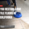 why tile floors become dull and stained Poway