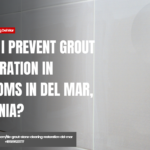 grout discoloration causes bathrooms Del Mar