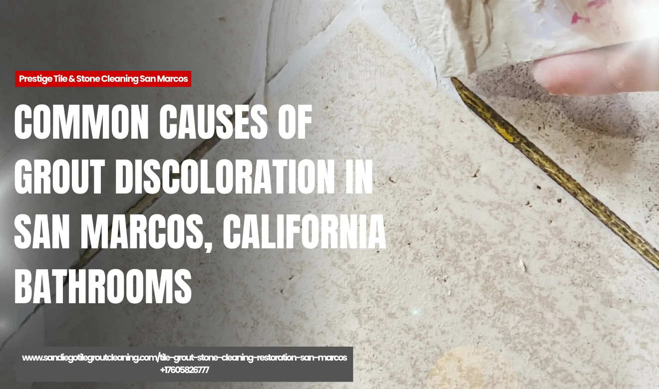 grout discoloration causes in bathrooms