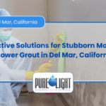 mold in shower grout that won't come off Del Mar