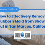 mold in shower grout that won't come off San Marcos