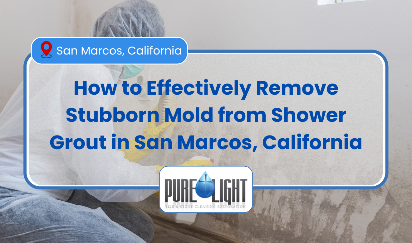 mold in shower grout that won't come off San Marcos